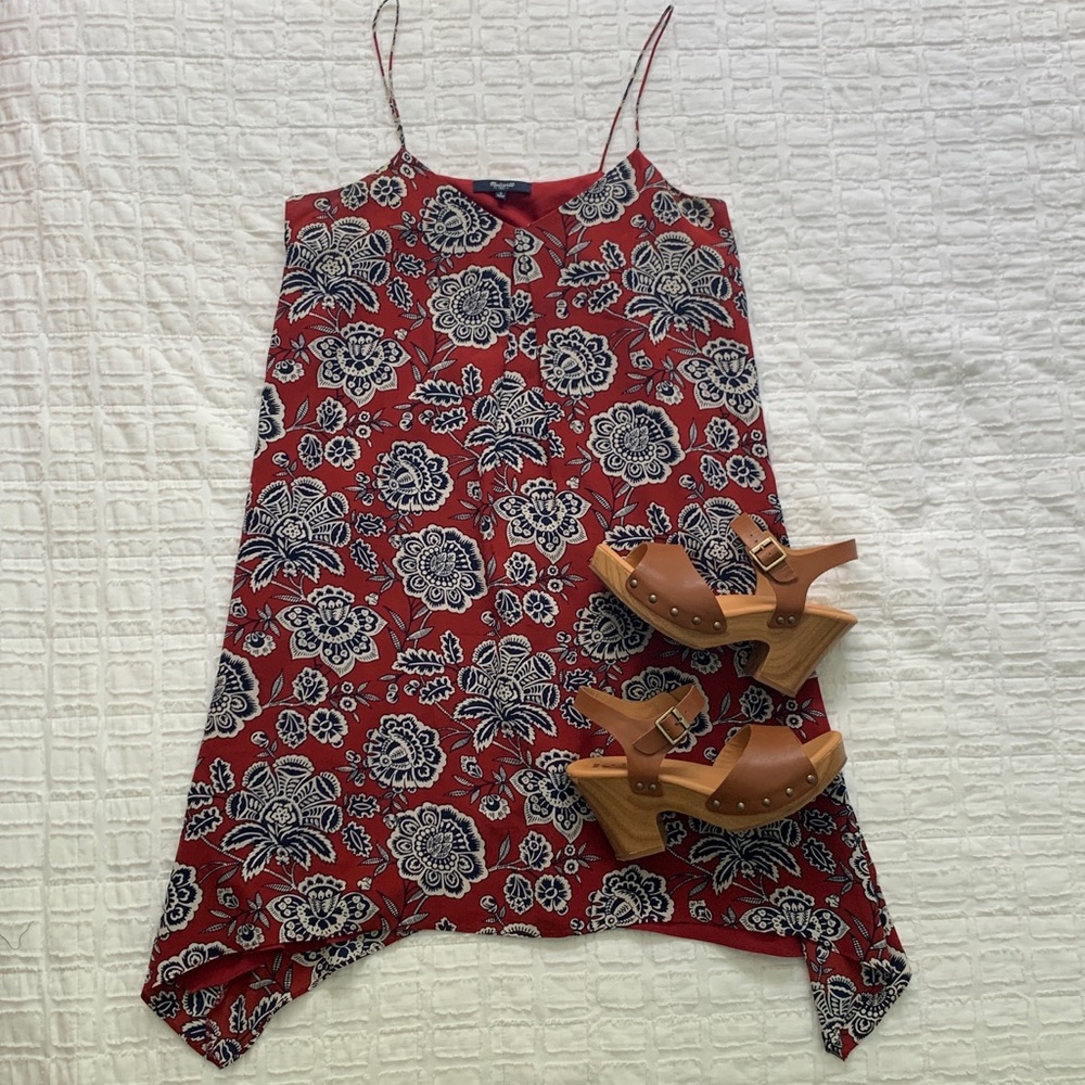 Madewell floral Italian silk dress - Picture 2 of 8